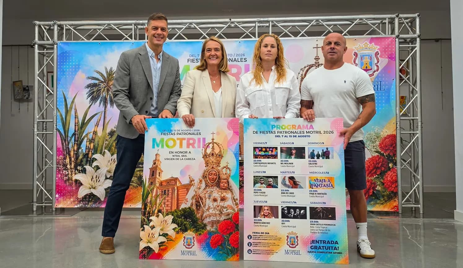 Motril presenta su programación de las Fiestas Patronales 2026