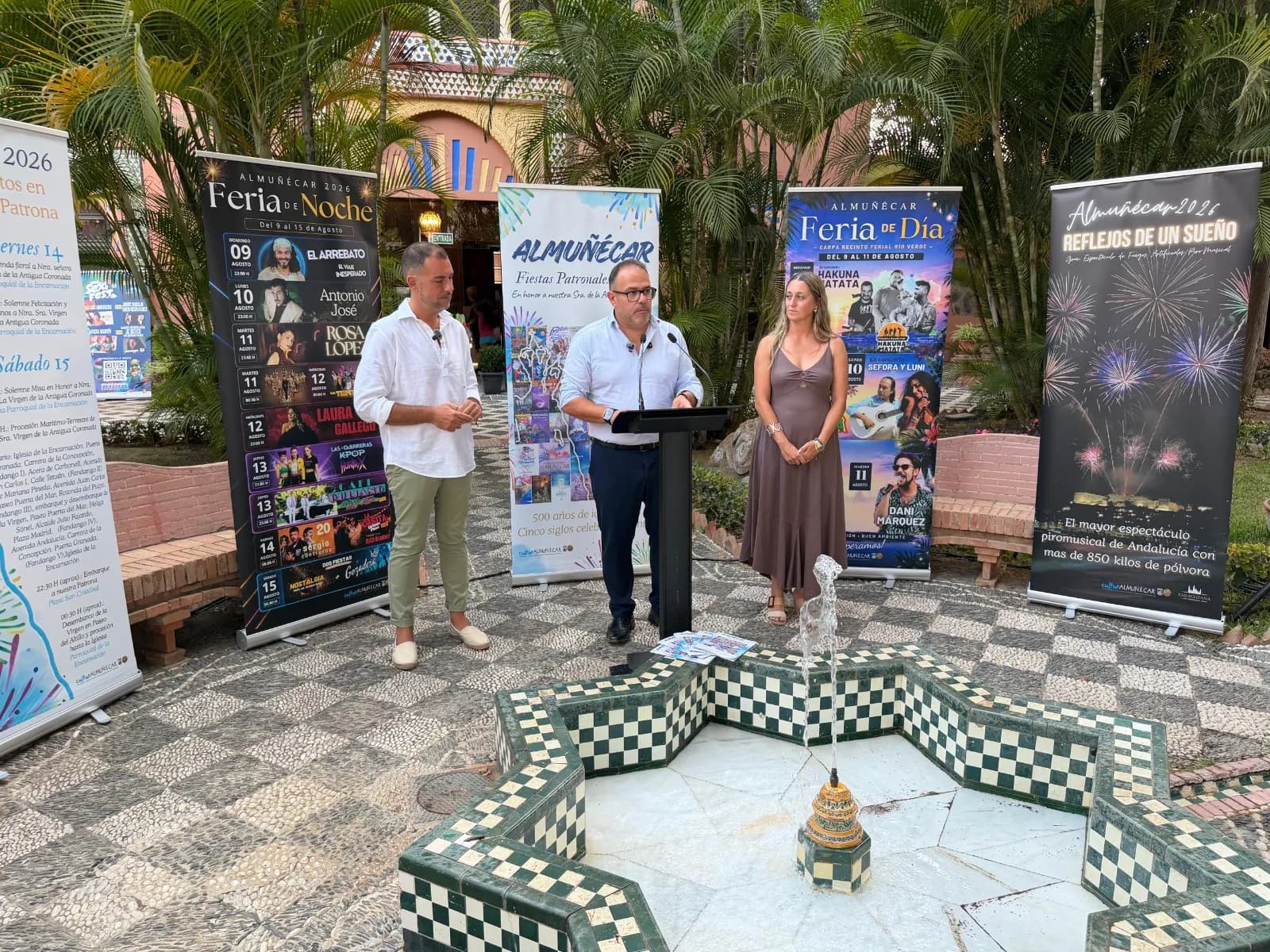 Almuñécar presenta sus Fiestas Patronales 2026 con «una programación para todos los públicos» y el «mayor espectáculo piromusical de Andalucía» con más de 850 kilos de pólvora
