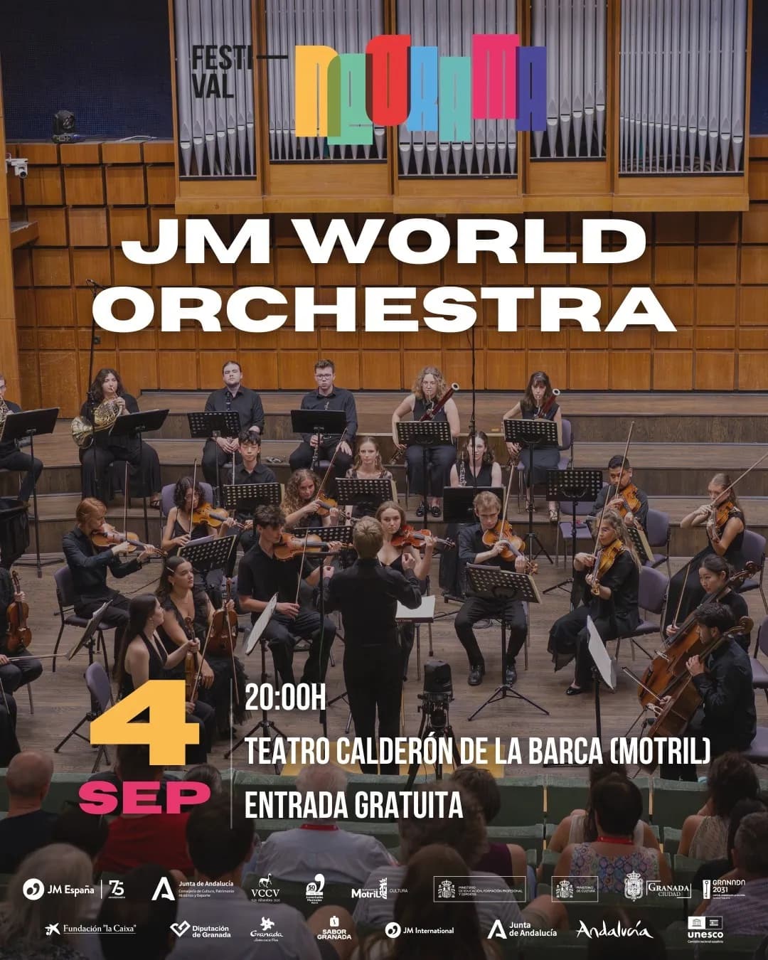 La JM World Orchestra llega a Motril con el Festival Neorama para acercar el talento de jóvenes músicos internacionales