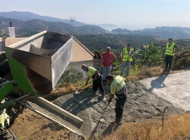 Almuñécar moviliza más de 214.000 euros para reparar y proteger 15 caminos rurales de Río Verde, Río Seco y Río Jate