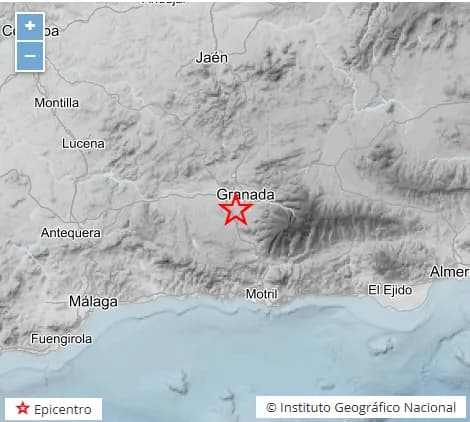 La tierra vuelve a temblar: nuevo terremoto de magnitud 4.6 con epicentro en Alhendín