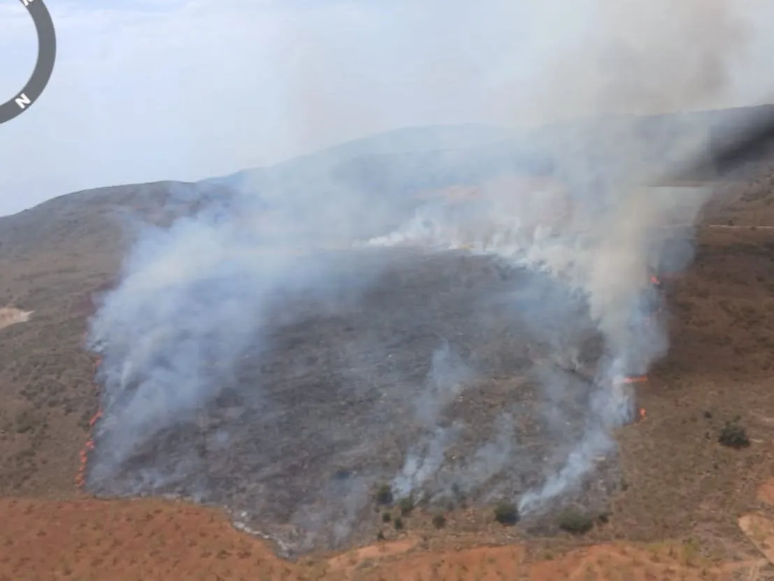 Incendio forestal en la localidad alpujarreña de Turón: se amplían los medios de extinción