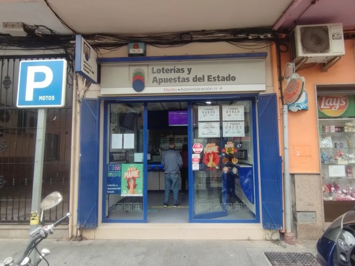 Uno de los trece boletos ganadores de 2ª Categoría de La Primitiva, vendido en la Administración Martín de la calle Ancha de Motril