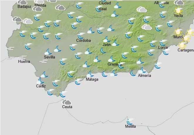EL TIEMPO: Cielos con claros y nubes y leve subida de las temperaturas