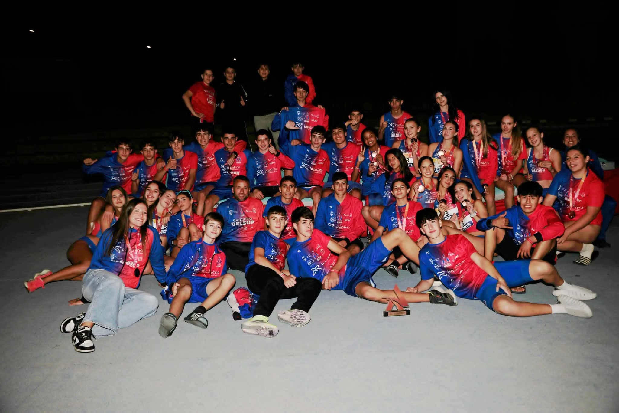 El Club Atletismo Delsur-Cooperativa La Palma vuelve al podio nacional Sub16 haciendo historia