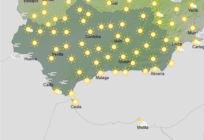 EL TIEMPO: predominio de cielos despejados y temperaturas de nuevo en ascenso